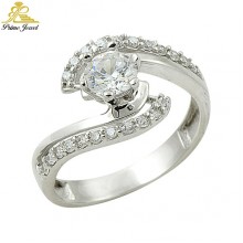 Gümüş Zirkon Taşlı Yüzük